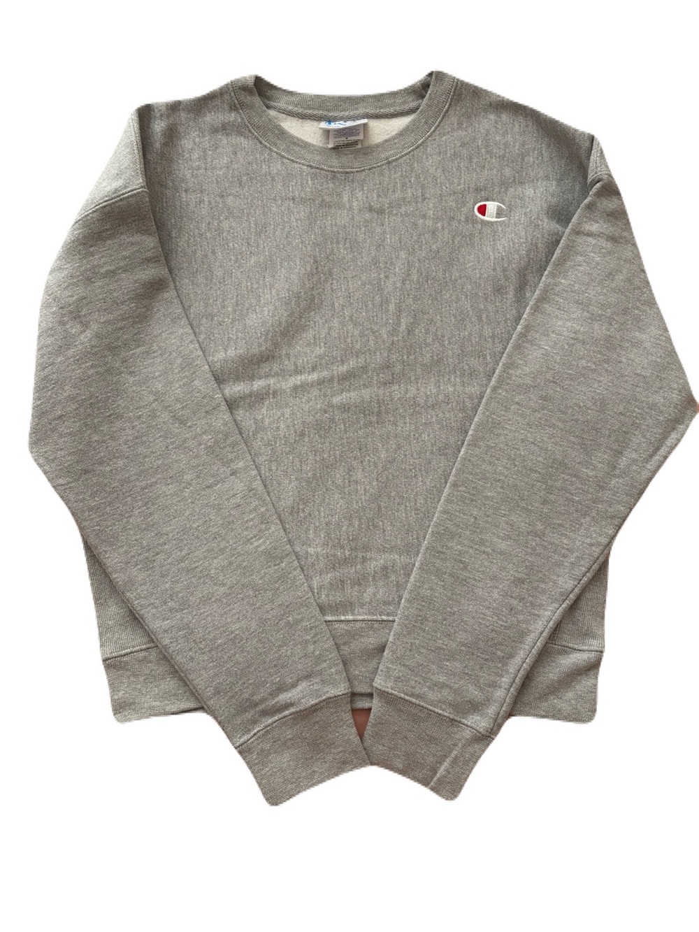 Champion Gray Crewneck Sweatshirt - Classic Logo